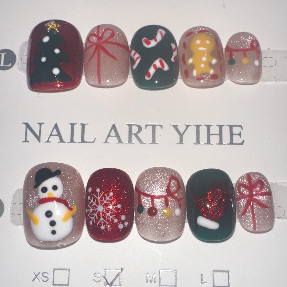Festive Christmas Nail Art Set
